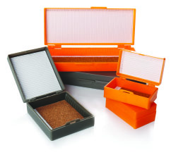 Boîte de rangement pour lames grise
