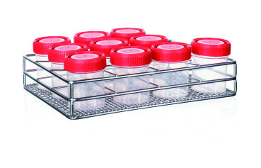 Portoir inox pour flacons