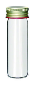 Tube en verre 25 mL à bouchon aluminium