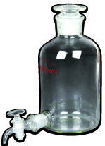 Ballon en verre avec robinet — aspirateur de bouteille
